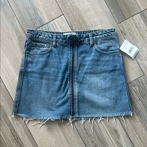 NWT We the Free Denim Mini Skirt